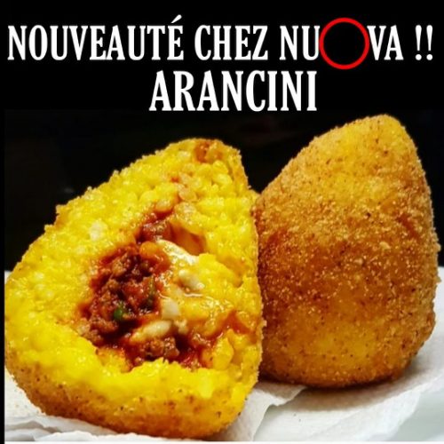 arancini-nuova photo promotionnelle des arancini proposées chez pizza nuova